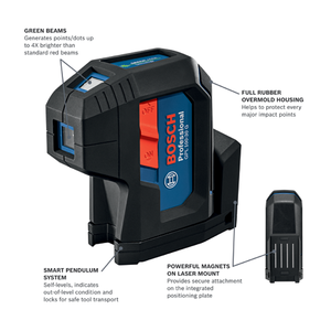 Bosch Green-Beam Three-Point Self-Leveling Alignment Laser