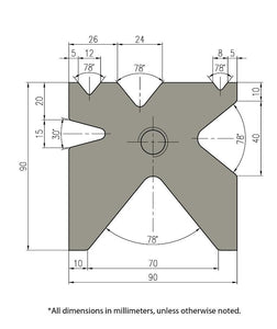 Baileigh Industrial 220V 3Phase 140Ton, 157" 2Axis Programmable Hydraulic Press Brake Distance Between Housings is 124"