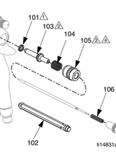 Load image into Gallery viewer, Graco Air Pro Pressure Feed Spray Gun Air Valve Repair Kit 289407