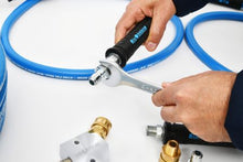 Load image into Gallery viewer, Blu Shield U-BLoX 1200 - 1/2" NPT Dual Inlet High-Pressure Connection Kit | 6,000 PSI | ToughTek Hose