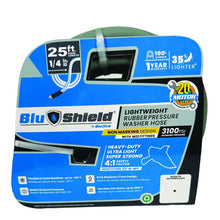 Load image into Gallery viewer, Blu Shield Rubber Pressure Washer Hose Assembly 1/4" x 25' w/ M22 Non Marking