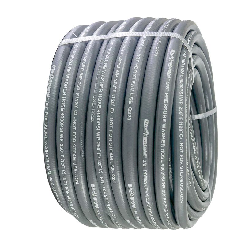 Blu Shield Single Wire 3/8 X 500' 4K PSI Pressure Washing Hose (Bulk)