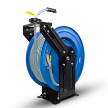 Load image into Gallery viewer, BluShied 3/8" X 100' Dual Arm Pressure Washer Hose and Reel Assembly