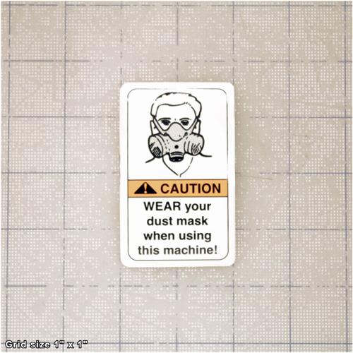 DUST MASK LABEL