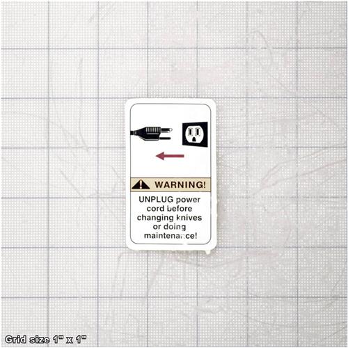 UNPLUG JOINTER LABEL