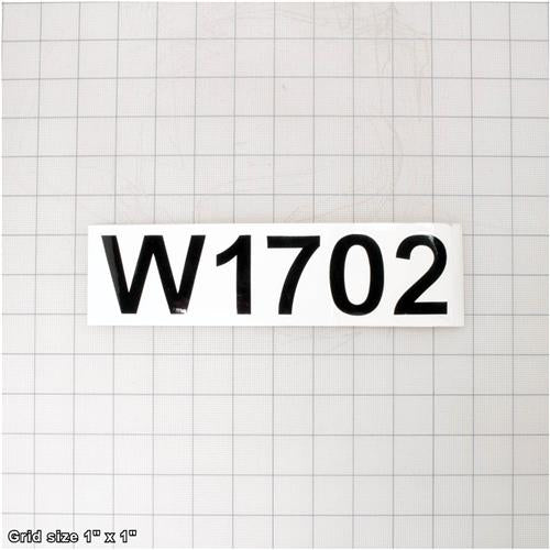 MODEL NUMBER LABEL