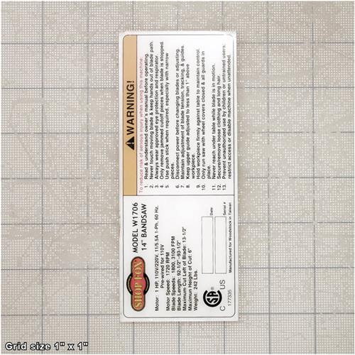 MACHINE ID LABEL CSA V2.08.10