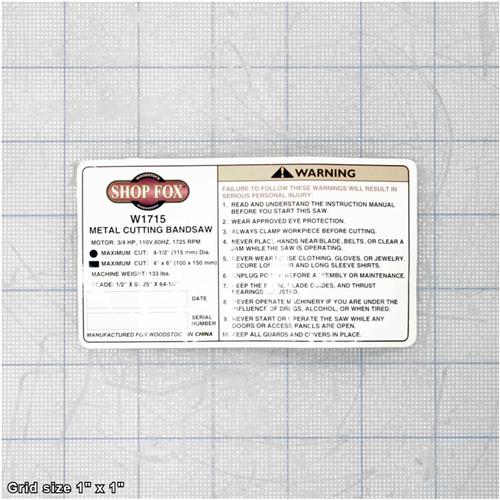 MACHINE ID LABEL