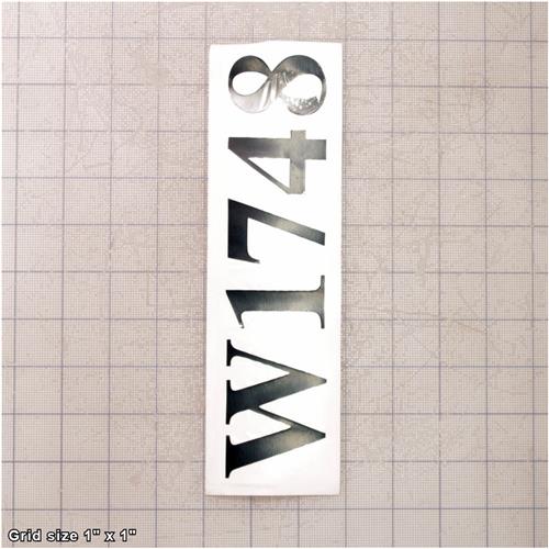 MODEL NUMBER LABEL