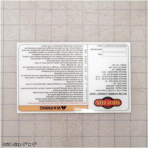MACHINE ID LABEL