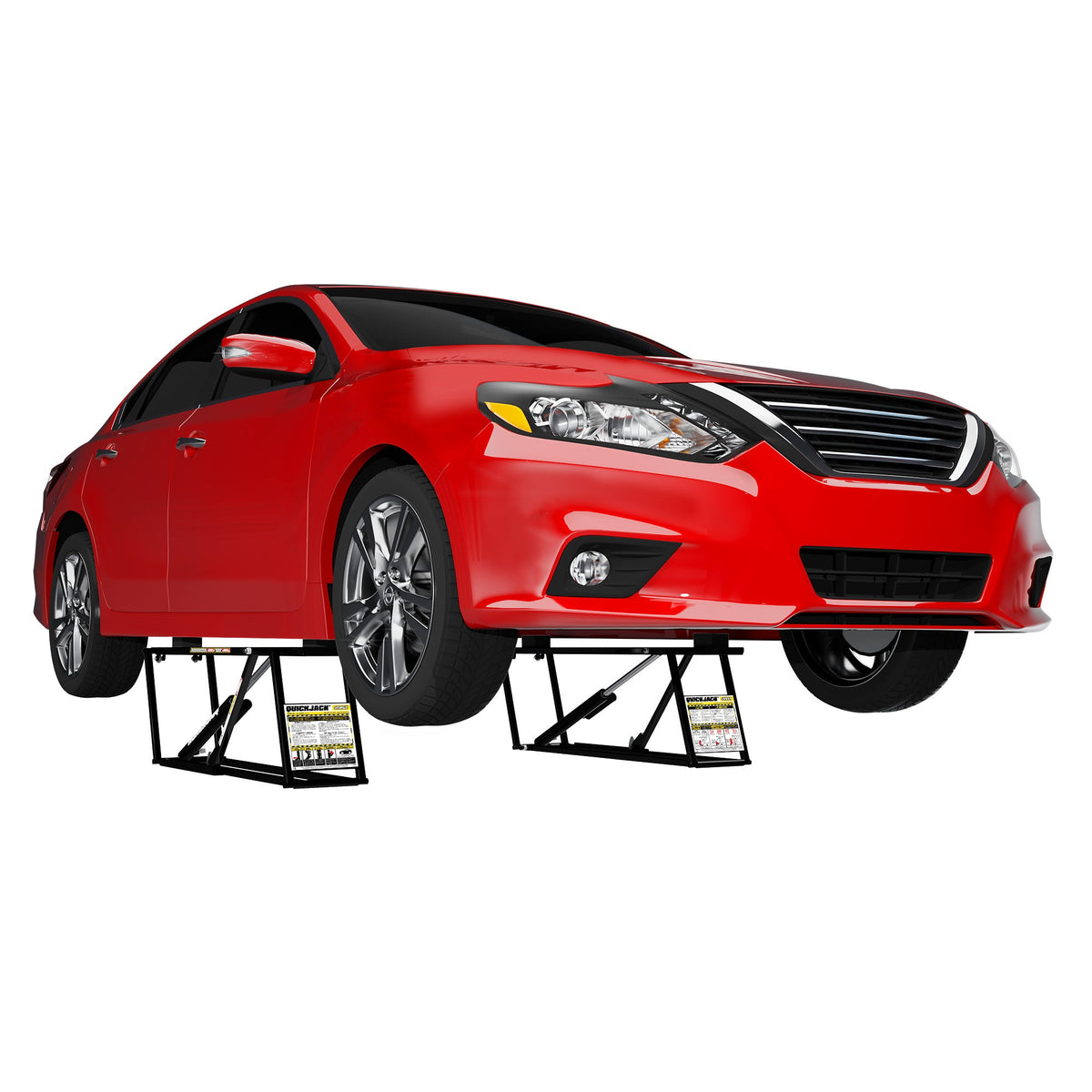 3,500 Lb Portable Car Lift 3 Inch Low Profile 21 Inch Lift Height - Qu