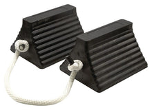 Load image into Gallery viewer, General-Purpose Rubber Wheel Chocks with Cored Bottom, Pair, Trucks &amp; Trailers - RC815-P