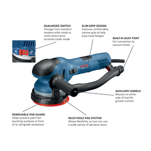 Bosch 5 In. Dual-Mode Random Orbit Sander