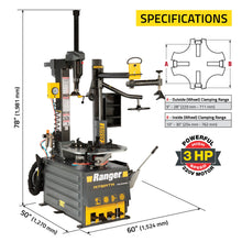 Load image into Gallery viewer, Ranger R76ATR-L Tilt-Back Tire Changer and DST2420X Wheel Balancer Package (5140314)