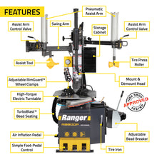 Load image into Gallery viewer, Ranger R980DP Dual-Assist Tire Changer and DST30PX Wheel Balancer Package (5140310)