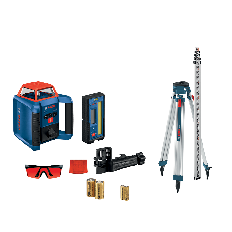 Bosch REVOLVE2000 Self-Leveling Horizontal Rotary Laser Kit