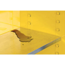 Load image into Gallery viewer, Justrite- Sure-Grip® EX 12-gal.capacity Compac Flammable Safety Cabinet w/ 1 Shelf &amp; 1 Self-Close Door - Yellow