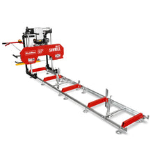 Load image into Gallery viewer, MechMaxx 22" Portable Sawmill, 274cc 8.1HP Gasoline Engine, 18" Board Width, 13' Track Length, SM-22
