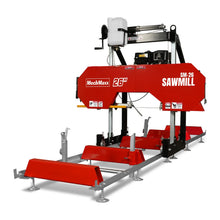 Load image into Gallery viewer, MechMaxx 26" Portable Sawmill, 420cc 15HP E-Start Gasoline Engine, 20" Board Width, 13' Track Length, SM-26