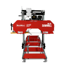 Load image into Gallery viewer, MechMaxx 26" Portable Sawmill, 420cc 15HP E-Start Gasoline Engine, 20" Board Width, 13' Track Length, SM-26
