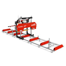 Load image into Gallery viewer, MechMaxx 32" Portable Sawmill (5 x Blades Included), HONDA GX390 389cc E-Start Gasoline Engine, 26.5" Board Width, 20' Track Length (13' Track Length + 6.4' Track Extension Included), SM-32