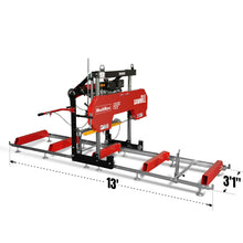 Load image into Gallery viewer, MechMaxx 32" Portable Sawmill, KOHLER CH440 429cc E-Start Gasoline Engine, 26.5" Board Width, 13' Track Length, SM-32