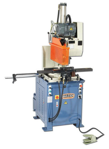 Baileigh Industrial - 220V 3Phase Heavy Duty Semi-Auto Column Type Cold Saw with Inverter Drive 16