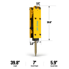Load image into Gallery viewer, MechMaxx Hydraulic Hammer Breaker for Mini Compact Excavator ( SKU: 150530; 150531; 150532 )