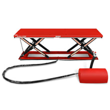 Load image into Gallery viewer, MechMaxx Stationary Electric Hydraulic Parallel Double Scissor Lift Table 3300lb Capacity, 108.3" x 31.5" Platform, 33.9" Lift Height, UL Certified Motor, ELT33P