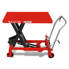Load image into Gallery viewer, MechMaxx Mobile Scissor Lift Table Cart 2200lbs Capacity, Platform Size, 39.4” x 20.2”, Height 39.4”, TF22