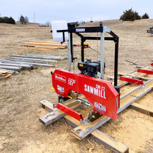 Load image into Gallery viewer, MechMaxx 22" Portable Sawmill, KOHLER 9.5hp 277cc Gasoline Engine, 18" Board Width, 13' Track Length, SM-22