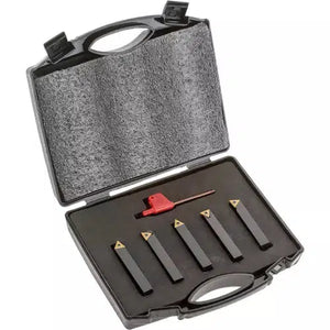 Grizzly T10436 - 3/8" TCMT Carbide Insert Turning Set, 5 pc.