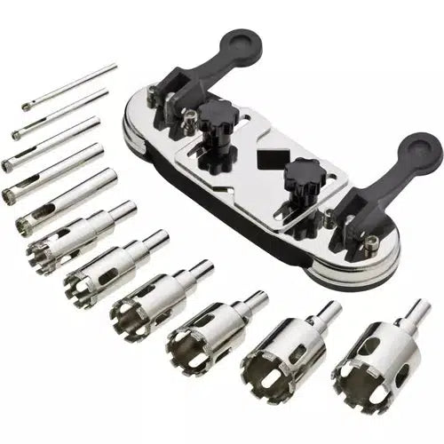 Grizzly T10538 - Glass/Granite Drilling Set, 12 pc.