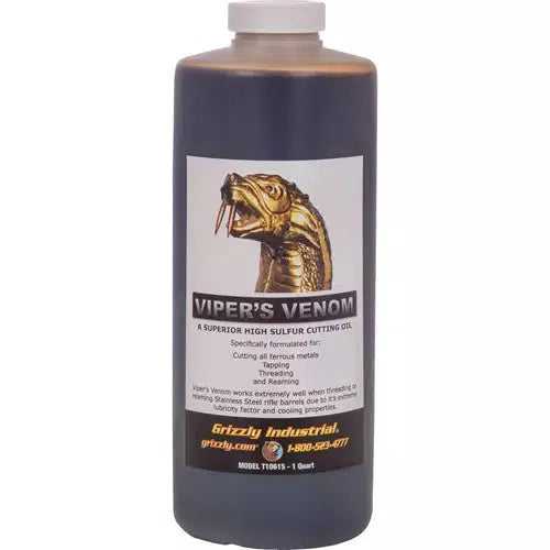 Grizzly T10615 - Viper's Venom Cutting Oil, Quart