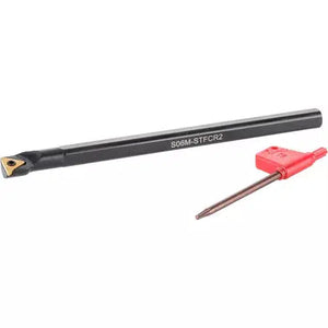 Grizzly T10865 - Boring Bar STFPR 3/8" Dia. x 6", 0-Deg. Cutting Angle, RH