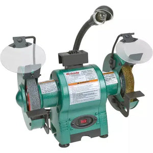 Grizzly T24463 - 6" Bench Grinder with Work Light