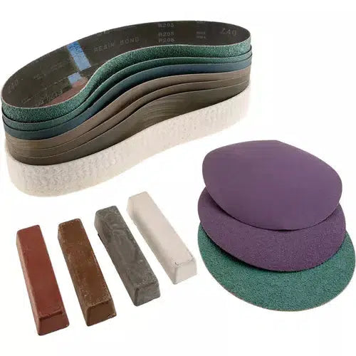 Grizzly T28097 - Abrasive Starter Kit for the T28093 Sanding Attachment