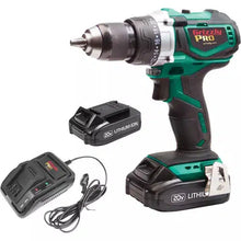 Load image into Gallery viewer, Grizzly PRO T30290X2 - 20V Hammer Drill Kit with 2 Li-Ion Batteries &amp; Charger