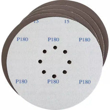 Load image into Gallery viewer, Grizzly T30678 - 8-7/8&quot; A/O Drywall Sanding Disc, 180 Grit H&amp;L 8 Hole, 5 pk.