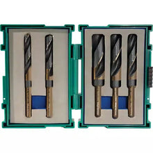 Load image into Gallery viewer, Grizzly PRO T31987 - 5 Pc. M35 HSS Cobalt Silver &amp; Deming Drill Bit Set