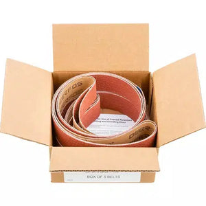 Grizzly T32049 - 2" x 72" Ceramic Sanding Belt, 40 Grit, 5 Pk.