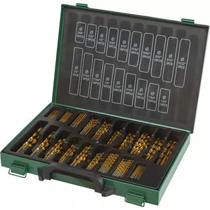 Grizzly PRO T33687 - M2 HSS Bulk TiN-Coated Drill Bit Set, 170-Pc.