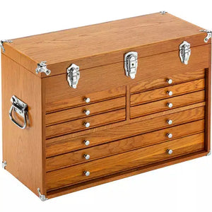 Grizzly T33819 - 23" 9-Drawer Red Oak Tool Chest