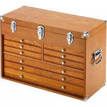 Load image into Gallery viewer, Grizzly T33819 - 23&quot; 9-Drawer Red Oak Tool Chest