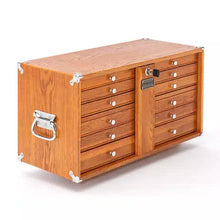 Load image into Gallery viewer, Grizzly T33967 - 23&quot; 9-Drawer Red Oak Chest of Drawers