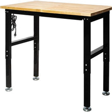 Load image into Gallery viewer, 4' Adjustable Heavy-Duty Workbench with Outlets
