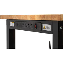 Load image into Gallery viewer, 4' Adjustable Heavy-Duty Workbench with Outlets