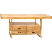 Load image into Gallery viewer, 84" 4-Drawer Butcher Block Workbench