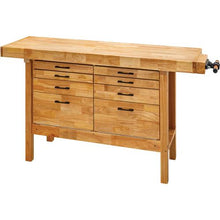Load image into Gallery viewer, 66" 2 Cabinet/6 Drawer Butcher Block Workbench