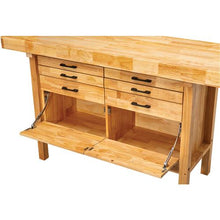 Load image into Gallery viewer, 66" 2 Cabinet/6 Drawer Butcher Block Workbench